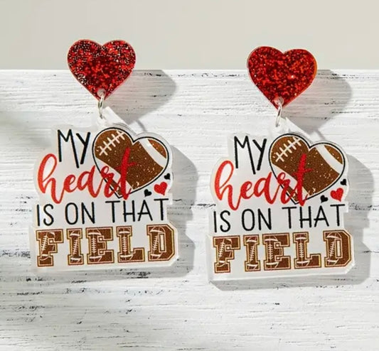 Heart on the Field earrings