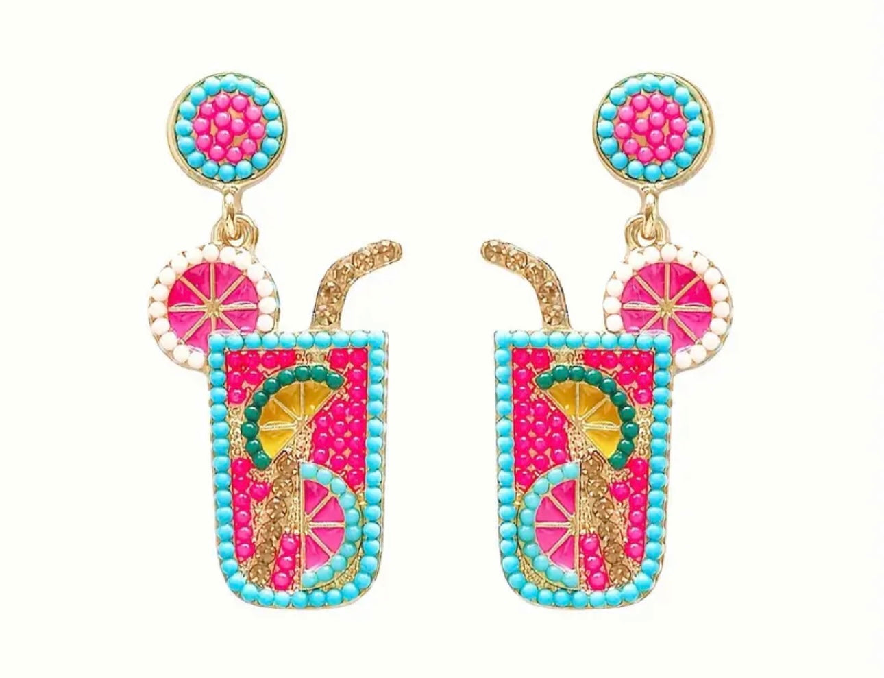 Pool Drink earrings