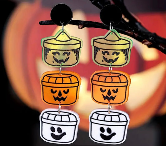 Spooky Buckets earrings