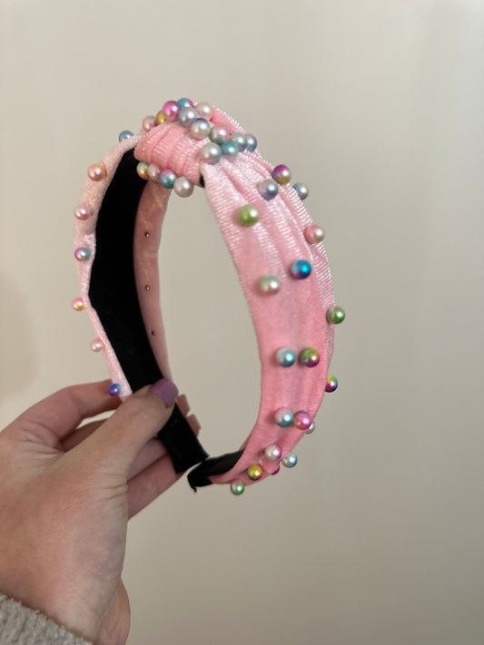 Pink Holo Headband