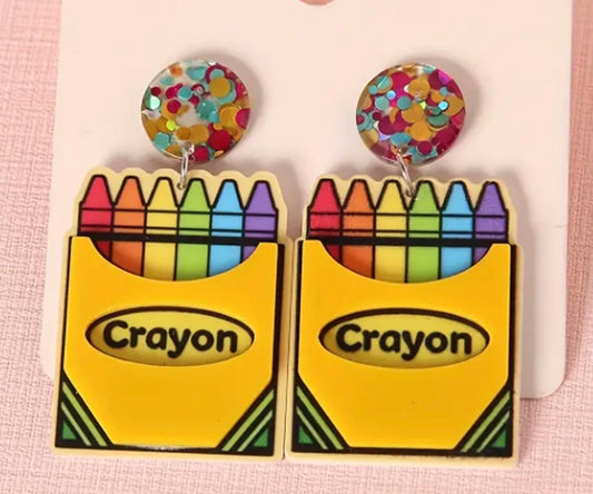 Crayon earrings