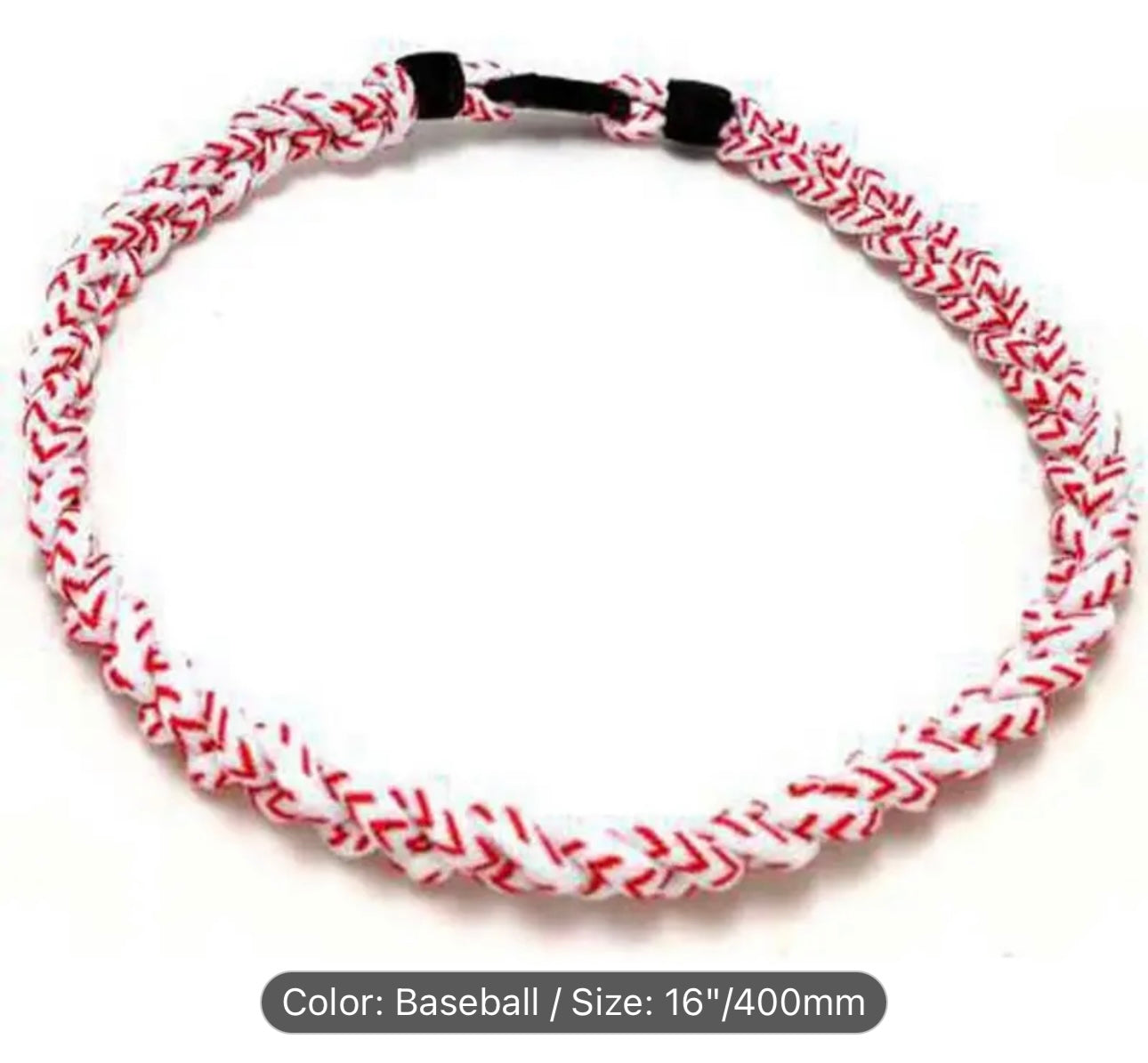 Baseball Necklace - stitching