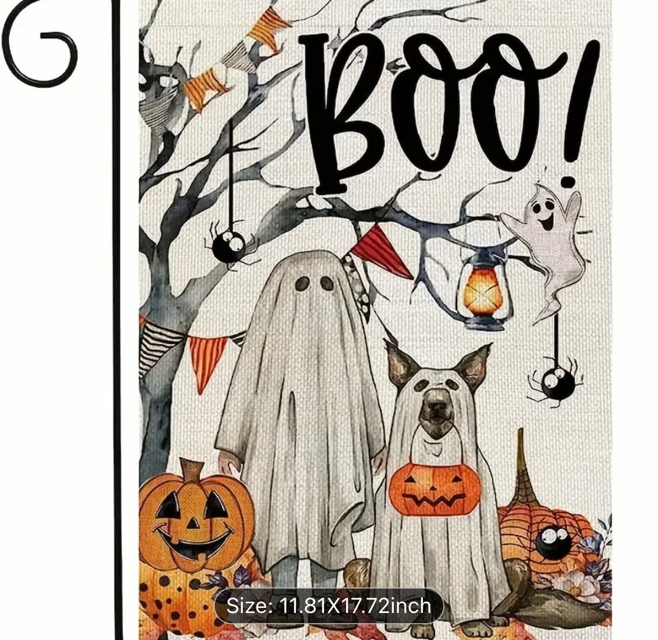 Spooky Pups garden flag