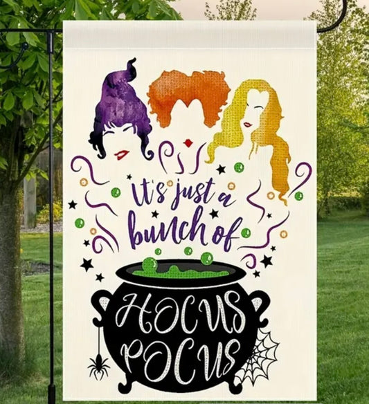 Hocus Pocus garden flag