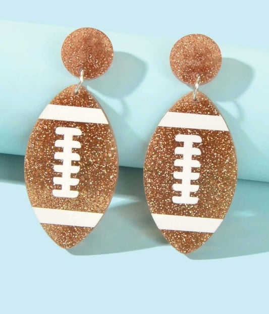 Football Sparkle Earrings