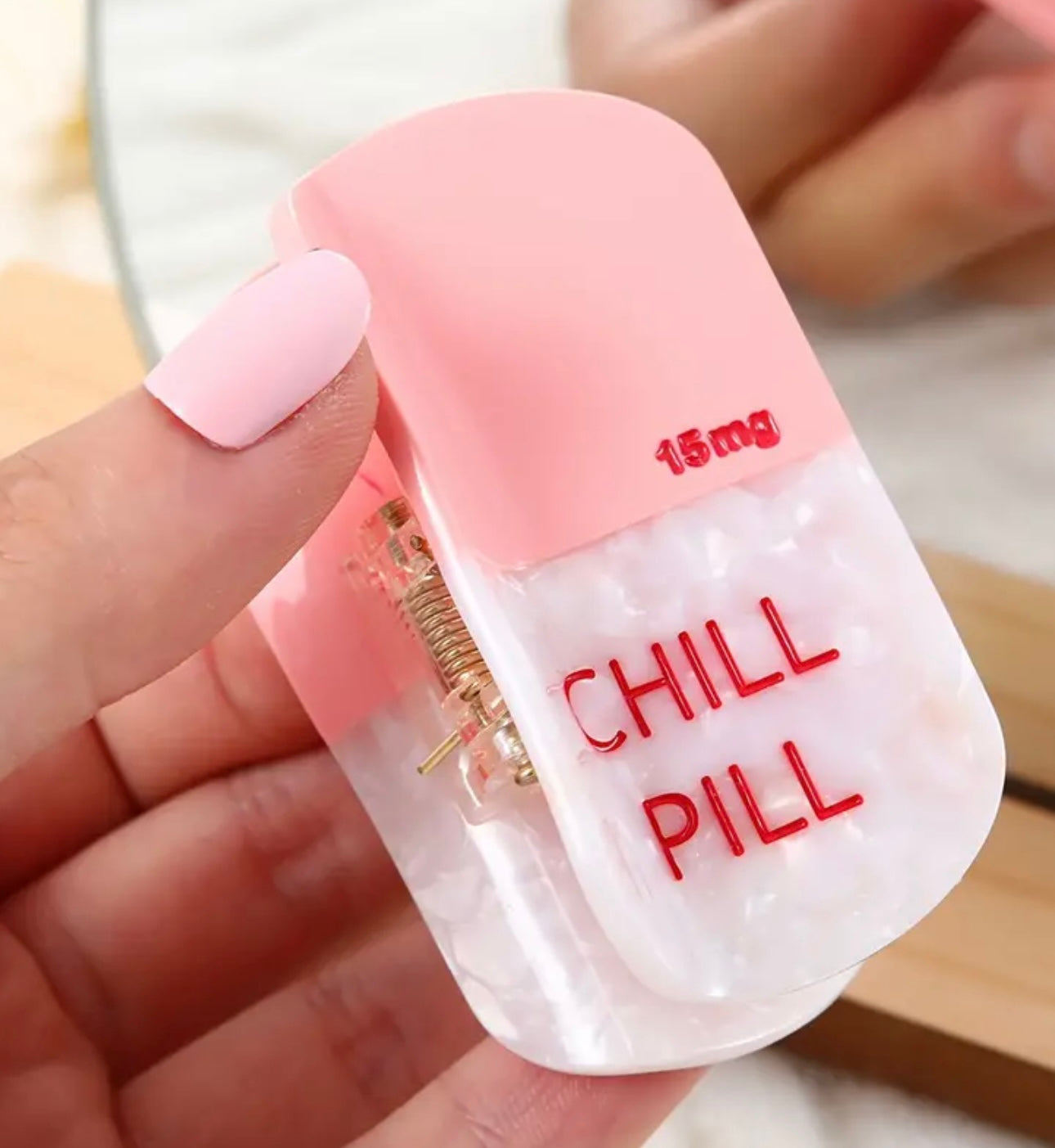 Chill Pill Hair Clip