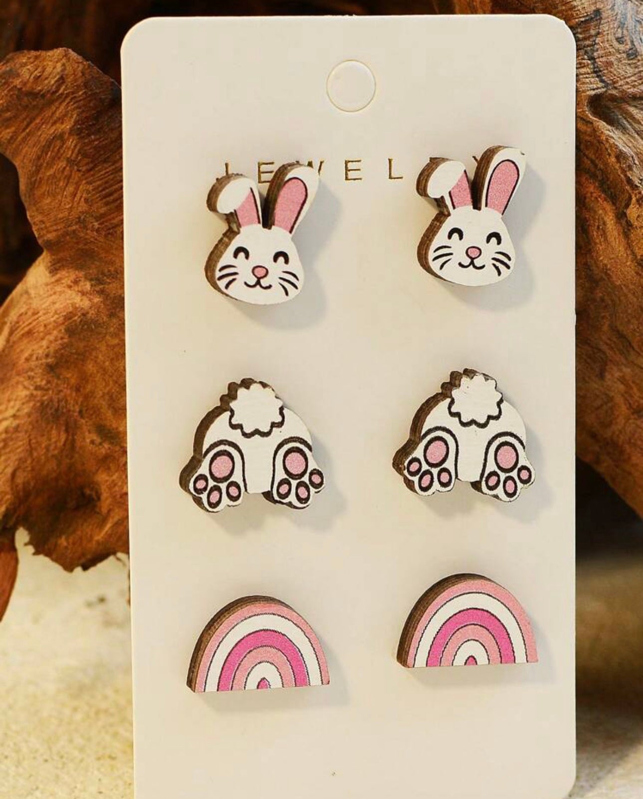 Bunny Tails Studs 3pk