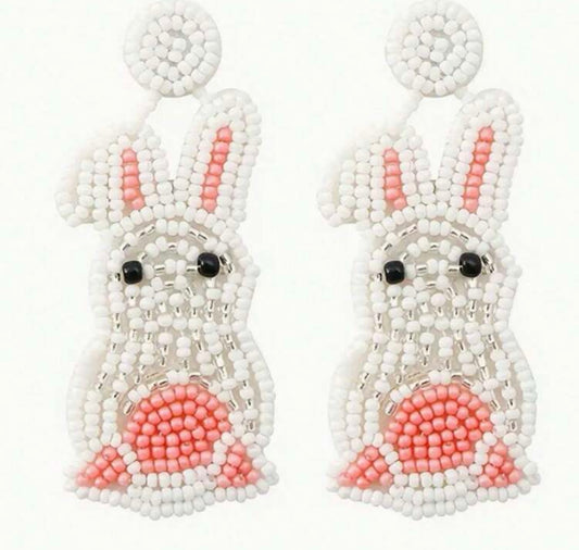 Bunny Beaded Earrings