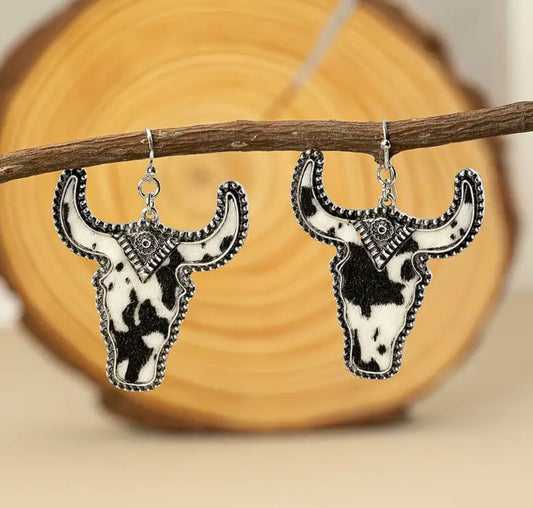 Western Bull Earrings