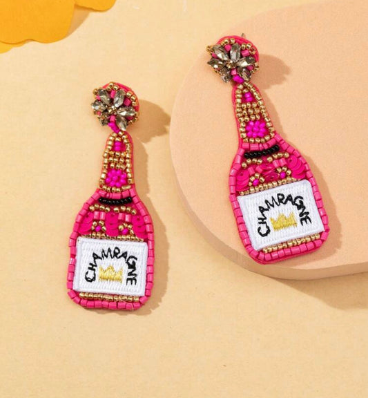 pink Champagne Earrings