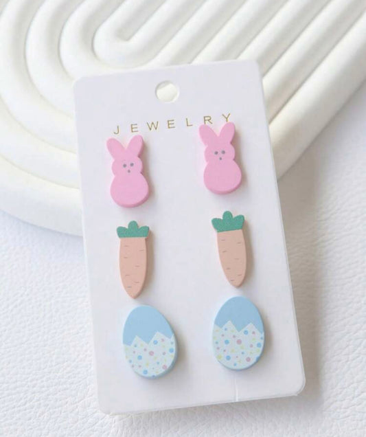 Easter Studs 3pk