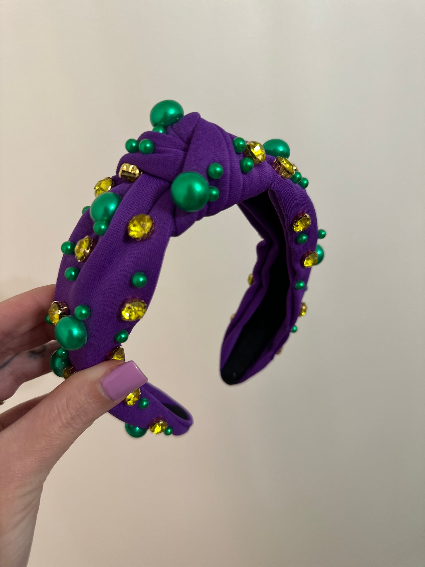 Mardi Gras Beads Headband