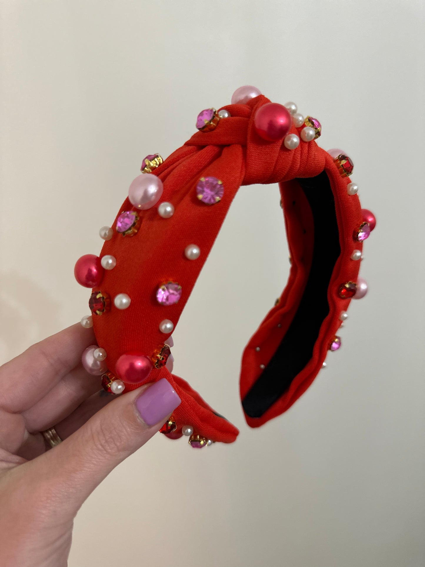 Red Pearl Headband